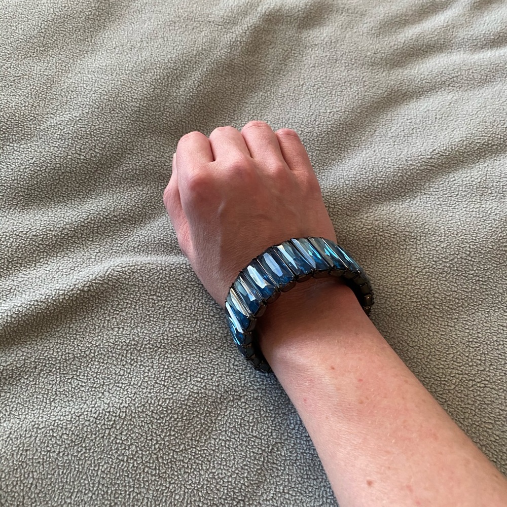 Blue Cuff Bracelet from The Limited